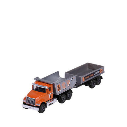 MAJORETTE CITY TRAILER MACK GRANITE WITH DUMPER TRUCK