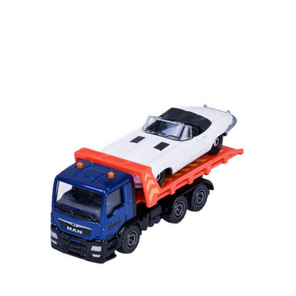 MAJORETTE CITY TRAILER TOW TRUCK WITH JAGUAR