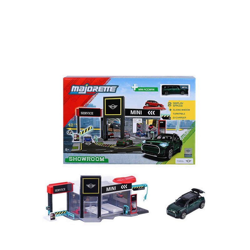 MAJORETTE MINI SHOWROOM SET + VEHICLE