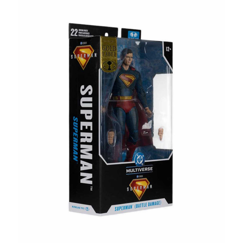 McFarlane DC 7In Superman Battle Damage Movie - MFL17448-INT