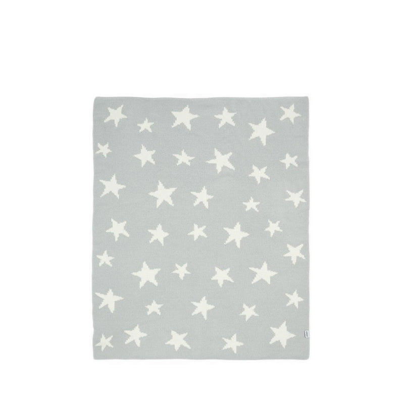 Mamas & Papas Chenille Blanket - Grey Star - MPS7883AJ401