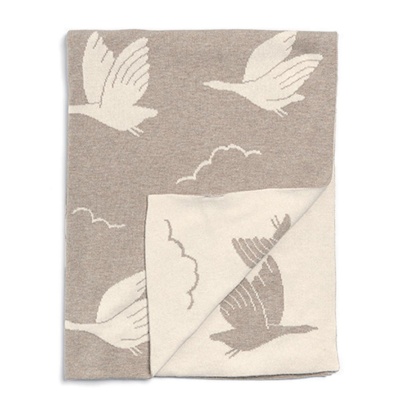 Mamas & Papas Knitted Blanket Duckling - Mocha - MPS7883OE500