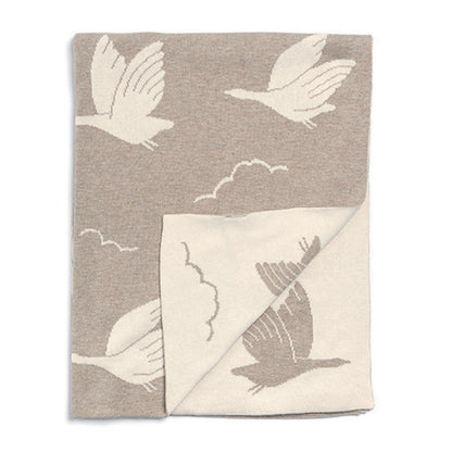 Mamas & Papas Knitted Blanket Duckling - Mocha - MPS7883OE500