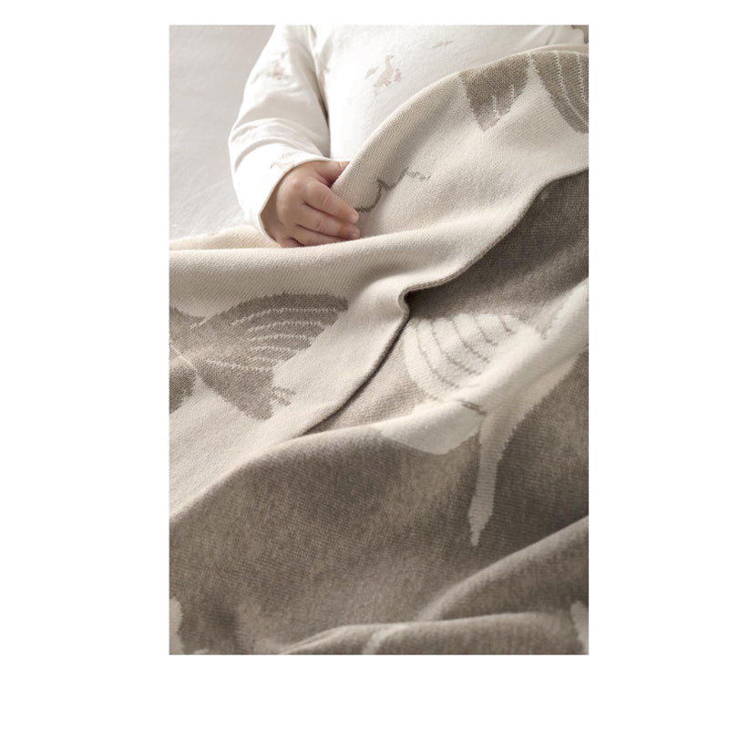 Mamas & Papas Knitted Blanket Duckling - Mocha - MPS7883OE500