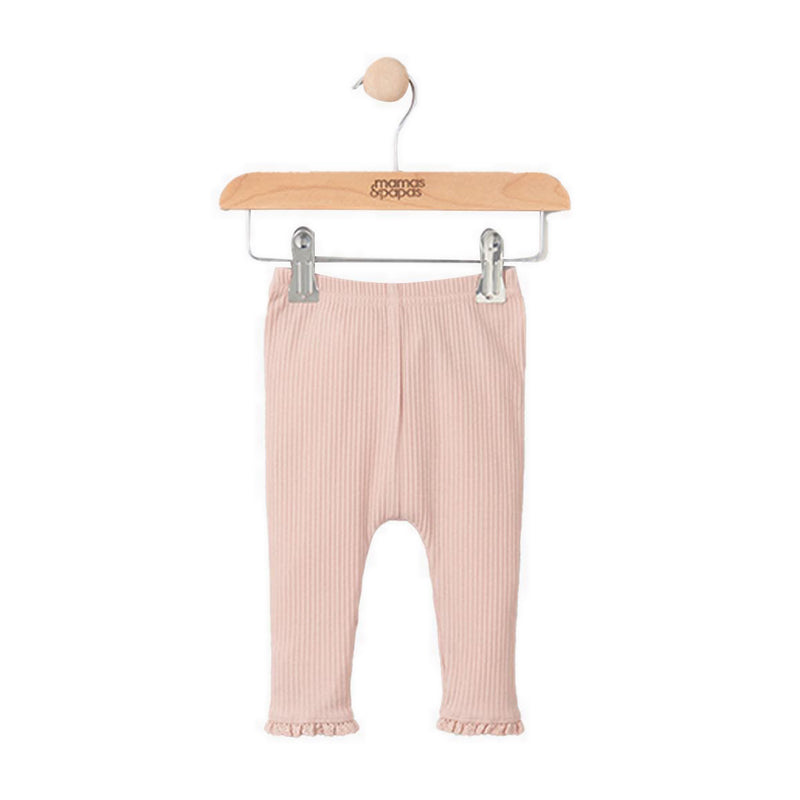 Mamas & Papas Pink Rib Legging - MPSS05CB9W