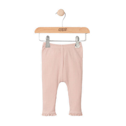 Mamas & Papas Pink Rib Legging - MPSS05CB9W
