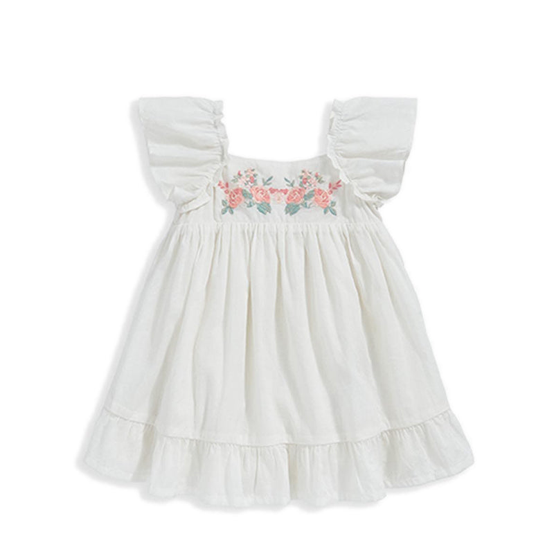 Mamas & Papas Embroidered Flower Dress - MPSS16ND2H