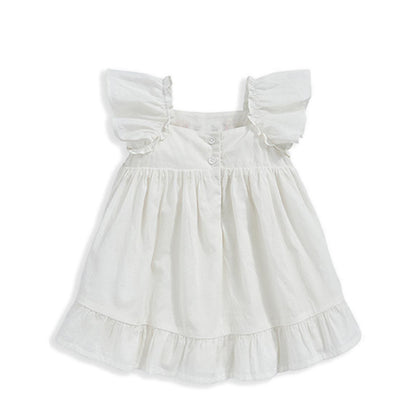 Mamas & Papas Embroidered Flower Dress - MPSS16ND2H