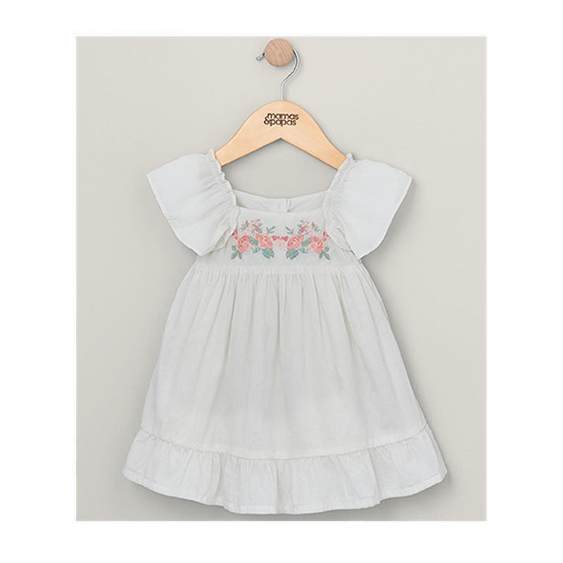 Mamas & Papas Embroidered Flower Dress - MPSS16ND2H