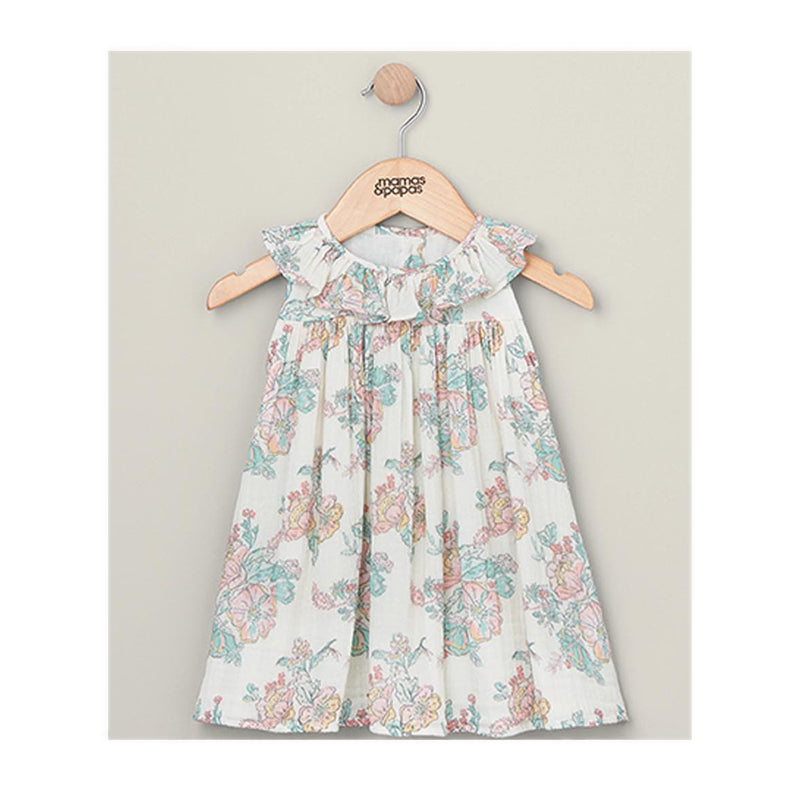 Mamas & Papas Rose Scallop Collar Dress - MPSS16ND2I