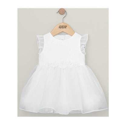 Mamas & Papas Organza Flower Dress - White - MPSS16ND4F