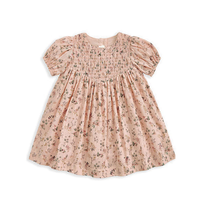 Mamas & Papas Ditsy Floral Dress with Smocked Yoke - Pink - MPSS16NK8I