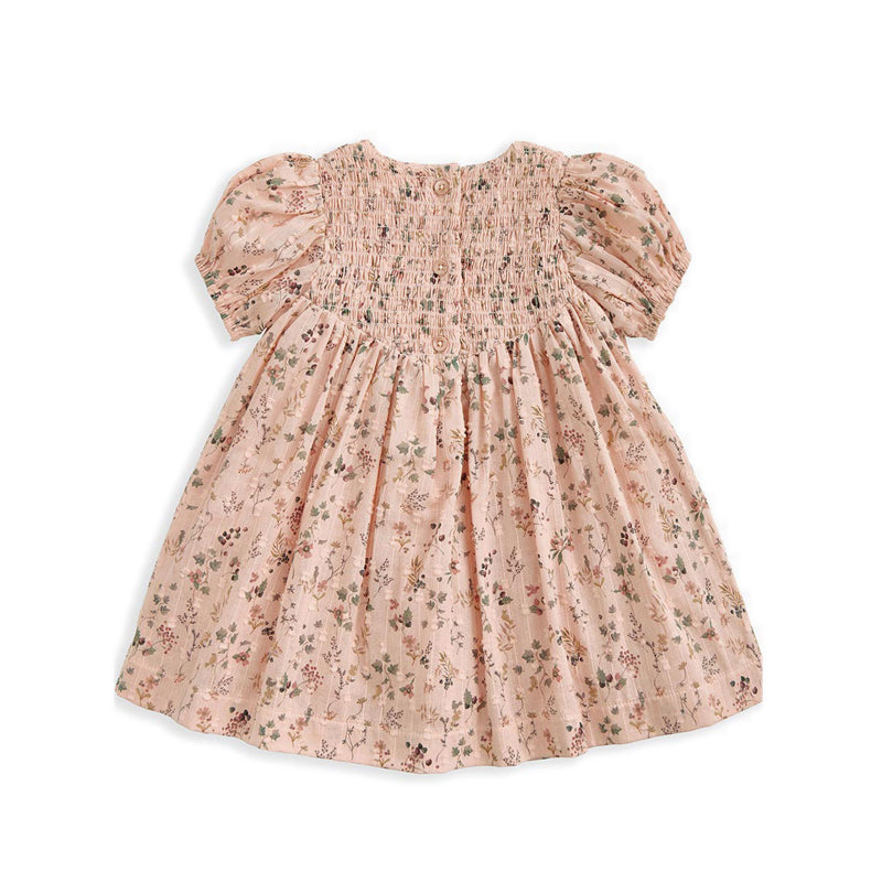 Mamas & Papas Ditsy Floral Dress with Smocked Yoke - Pink - MPSS16NK8I