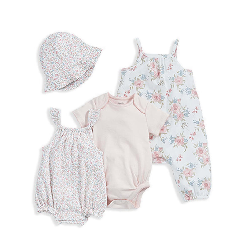 Mamas & Papas Newborn Outfit Set (4 Piece) - Floral - MPSS18VF1F