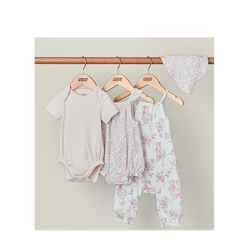Mamas & Papas Newborn Outfit Set (4 Piece) - Floral - MPSS18VF1F