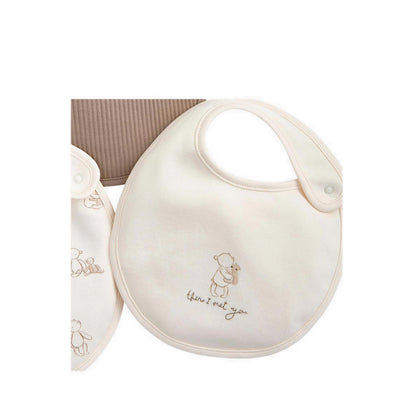 Mamas & Papas Bear Print & Embroidered Bibs (Pack of 3) - MPSS41GK4A