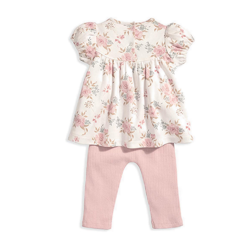 Mamas & Papas Floral T-Shirt & Legging Set (2 Piece) - MPSS42LB7W