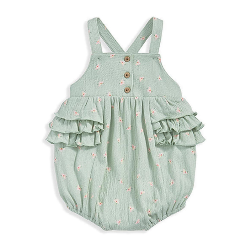 Mamas & Papas 2pc Hibiscus B/suit & Shortie Romper - MPSS42LD2G