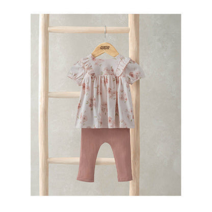 Mamas & Papas Floral T-Shirt & Leggings Set - MPSS42LJ4D