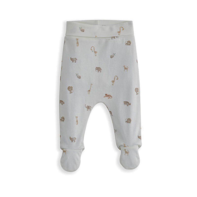 Mamas & Papas Ribbed Safari Bodysuit & Leggings Set - MPSS42LJ4S