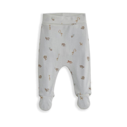 Mamas & Papas Ribbed Safari Bodysuit & Leggings Set - MPSS42LJ4S