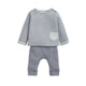 Mamas & Papas Striped Top & Rib Leggings Set (2 Pieces) - MPSS42LK4M