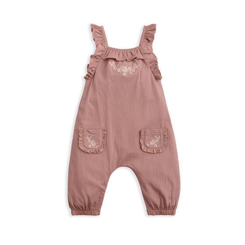 Mamas & Papas Embroidered Dungarees & Bodysuit Set - MPSS42LK4Y