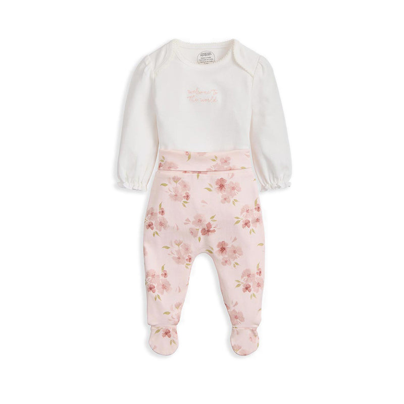 Mamas & Papas Flower Rain Fragrance - Long Sleeve Set - MPSS42LK5B