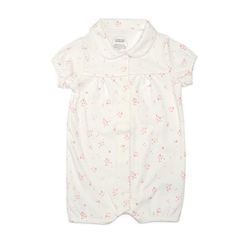 Mamas & Papas Ditsy Collar PJ Romper - MPSS536F1T