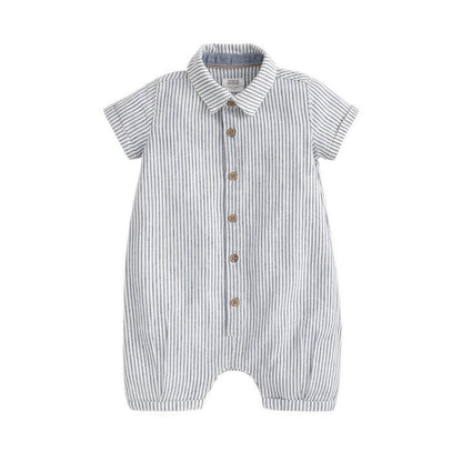 Mamas & Papas Pinstripe Romper - MPSS536H6N