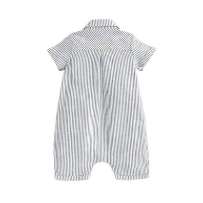 Mamas & Papas Pinstripe Romper - MPSS536H6N
