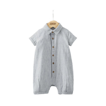 Mamas & Papas Pinstripe Romper - MPSS536H6N