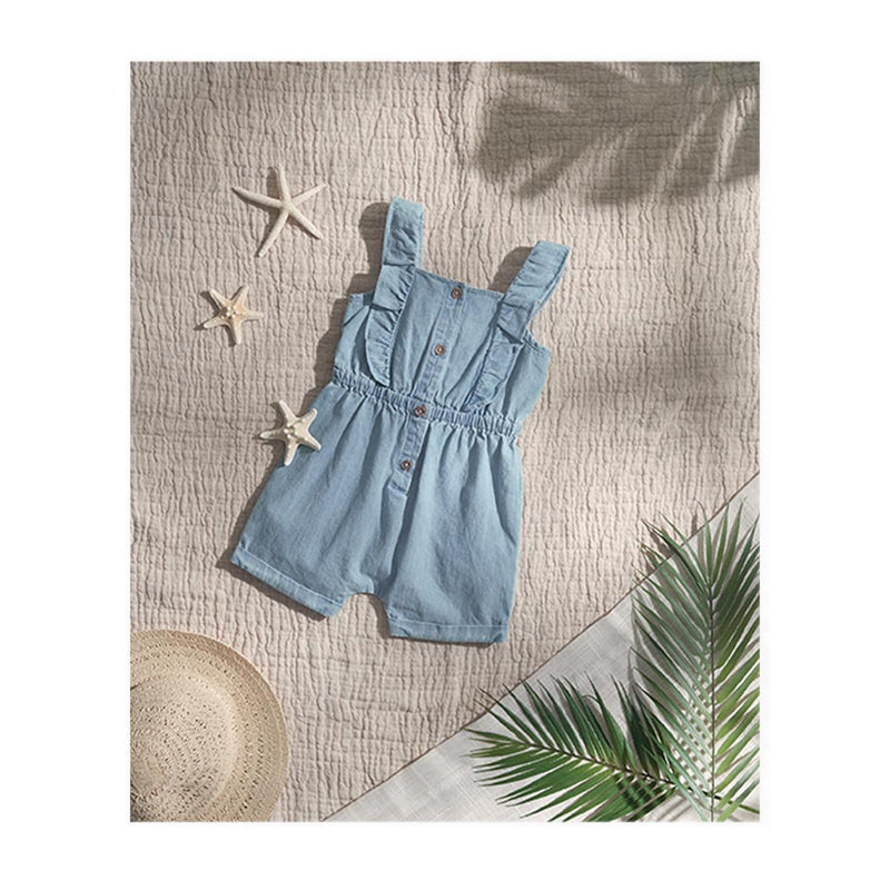 Mamas & Papas Chambray Playsuit - MPSS536VX1