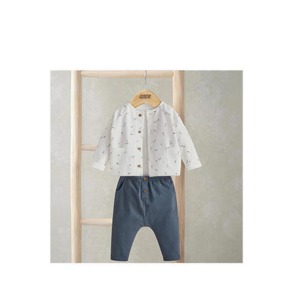 Mamas & Papas Jacket Bodysuit & Leggings Set – Kite Print - MPSS685K4K