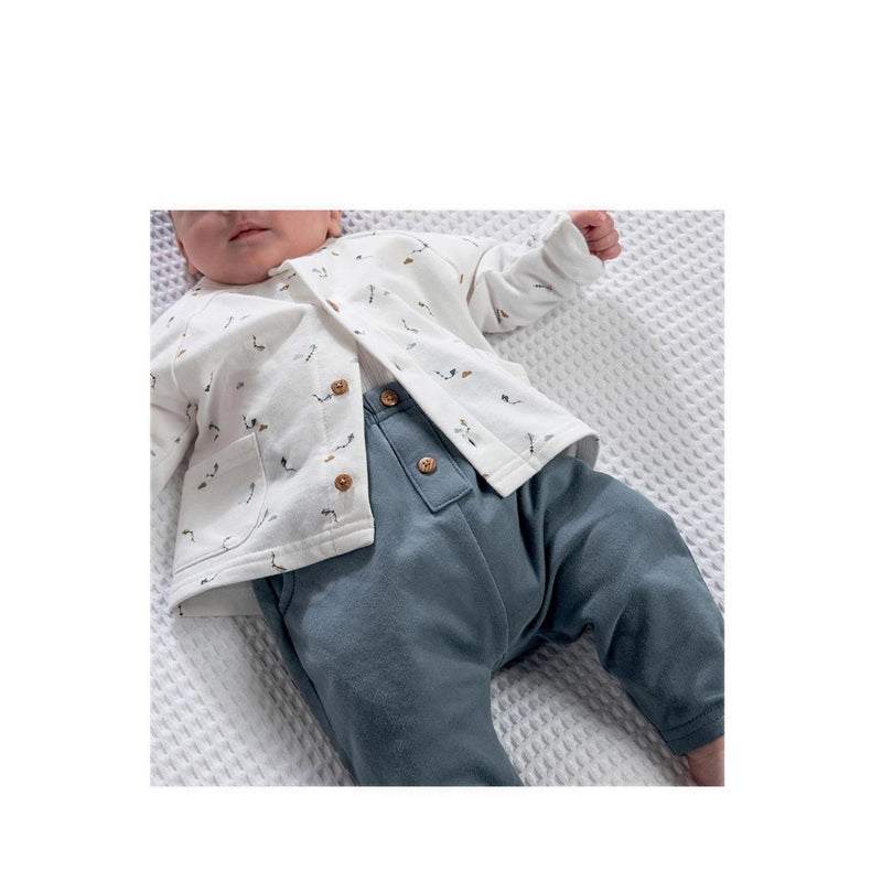 Mamas & Papas Jacket Bodysuit & Leggings Set – Kite Print - MPSS685K4K