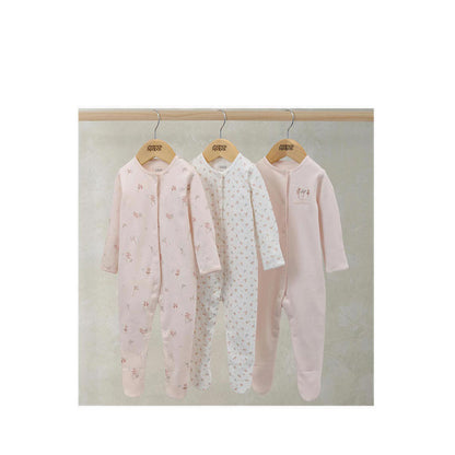 Mamas & Papas Sleepsuits (Pack of 3) - Wildflower Floral - MPSS79FK5J
