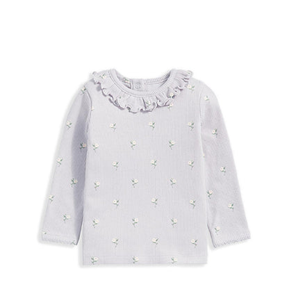 Mamas & Papas Floral Long Sleeve T-Shirt - MPSS81MB9Z