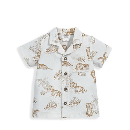 Mamas & Papas Jungle Linen Shirt - MPSS826C5Z