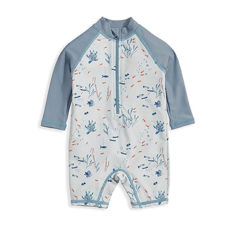 Mamas & Papas Long Sleeve Rashsuit Swimwear - Blue - MPSS93MC5O