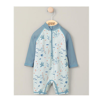 Mamas & Papas Long Sleeve Rashsuit Swimwear - Blue - MPSS93MC5O