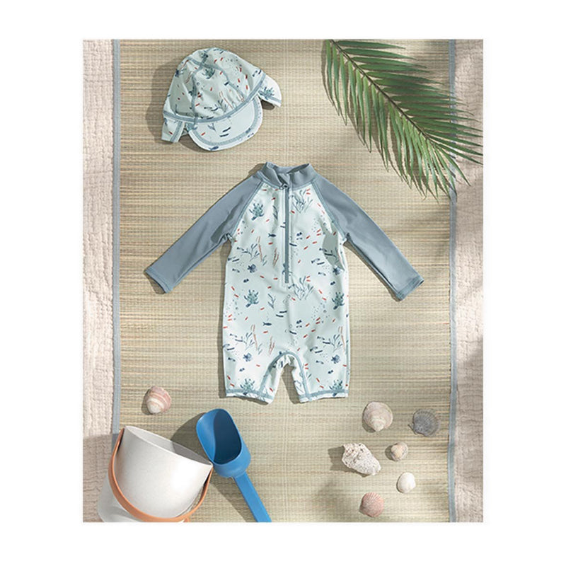 Mamas & Papas Long Sleeve Rashsuit Swimwear - Blue - MPSS93MC5O