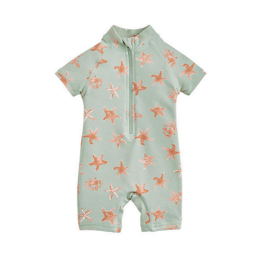 Mamas & Papas Star Fish All Over Print Rashsuit - MPSS93MJ2L
