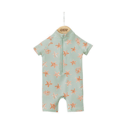 Mamas & Papas Star Fish All Over Print Rashsuit - MPSS93MJ2L