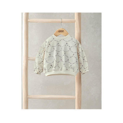 Mamas & Papas Trellis Print Sweatshirt - MPSS94OH4H