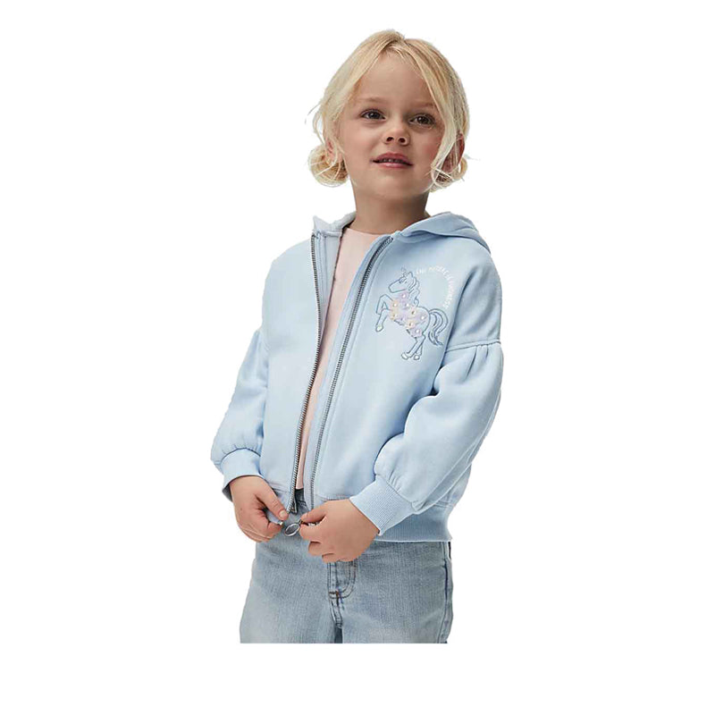 Marks & Spencer Cotton Rich Unicorn Zip Hoodie - MSP1303L-T77