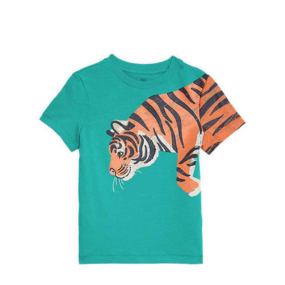 Marks & Spencer Pure Cotton Tiger Graphic T-Shirt - MSP1329E-T88