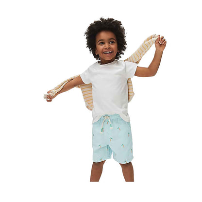 Marks & Spencer Pure Cotton Palm Tree Shorts  - MSP1873V-T88