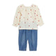 Marks & Spencer 2pc Cotton Rich Strawberry Outfit - MSP2287A-T78