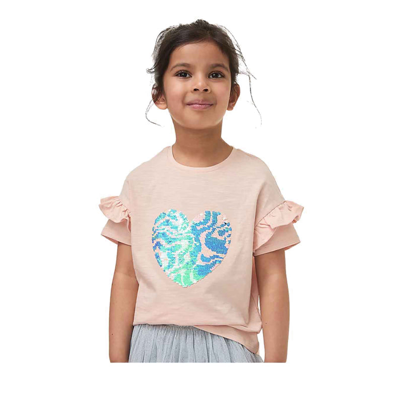 Marks & Spencer Pure Cotton Reversible Sequin T-Shirt - MSP2339ET77A