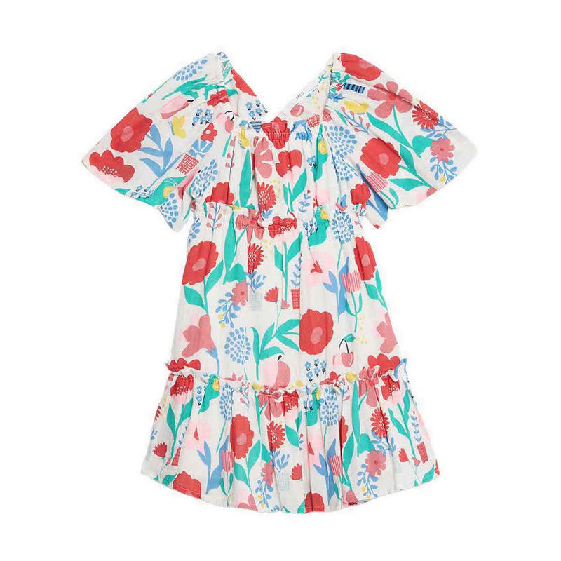 Marks & Spencer Pure Cotton Flower Print Dress - MSP3819ET77B